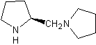 (S)-(+)-1-(2-吡咯烷甲基)吡咯烷结构式