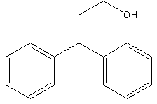 3,3-二苯基丙醇结构式