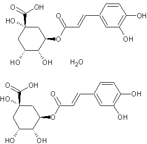 绿原酸半水化合物结构式