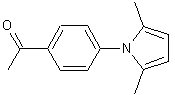 N-(4-乙酰苯基)-2,5-二甲基吡咯结构式