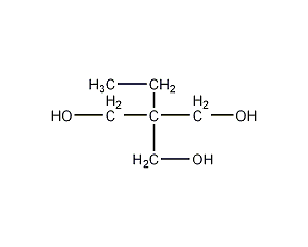 2-乙基-2-羟甲基-1,3-丙二醇结构式