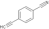 4-乙炔基苯甲腈结构式