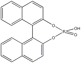(S)-(+)-1,1'-二萘基-2,2'-双磷酸氢酯结构式