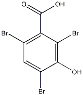 2,4,6-三溴-3-羟基苯甲酸结构式