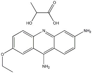乳酸2-乙氧基-6,9-二氨基吖啶一水合物结构式