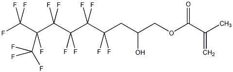3-(全氟-5-甲基己基)-2-羟丙基异丁烯酸结构式
