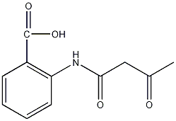 乙酰乙酰-2-羧基苯胺结构式