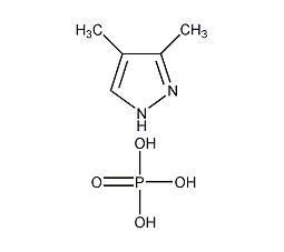 3,4-二甲基-1H-吡唑二氢磷酸盐结构式