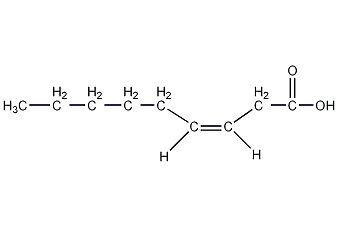 (3Z)-3-壬烯酸结构式
