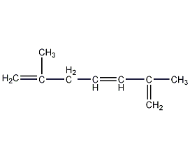 2,6-二甲基-1,3,6-庚三烯结构式