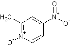 4-硝基-2-甲基吡啶N氧化物结构式