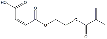马来酸单-2-(甲基丙烯酰氧基)乙酯结构式