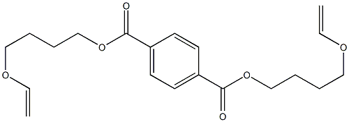 二[4-(乙烯基氧代)丁基]对苯二甲酸酯结构式