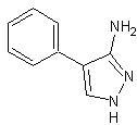3-氨基-4-苯基吡唑结构式