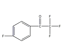 4-氟-α,α,α-三氟苯乙酮结构式