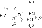 六氯氢铂(Ⅳ)水合物结构式