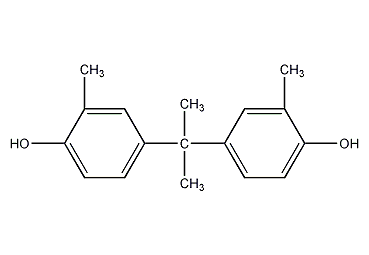2,2-双(4-羟基-3-苯甲基)丙烷结构式