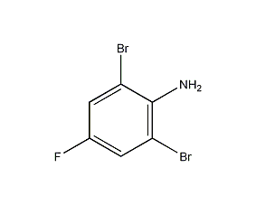 2,6-二溴-4-氟苯胺结构式