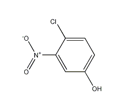 4-氯-3-硝基苯酚结构式
