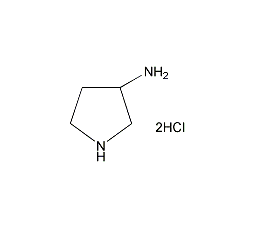 (S)-3-氨基吡咯烷二盐酸盐结构式