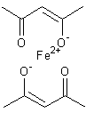 乙酰丙酮亚铁结构式