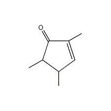 2,4,5-三甲基-2-环戊烯-1-酮结构式