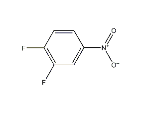 1,2-二氟-4-硝基苯结构式