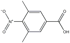 3,5-二甲基-4-硝基苯甲酸结构式