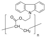 聚(9H-咔唑-9-丙烯酰酸乙酯)结构式