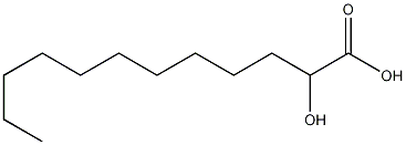 (±)-2-羟基十二烷酸结构式