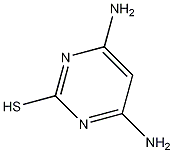 4,6-二氨基-2-硫基嘧啶结构式
