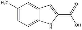 5-甲基吲哚-2-羧酸结构式