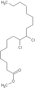 二氯硬脂酸甲酯结构式