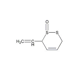 6-乙烯基-3,6-二氢二噻英 1-氧化物结构式