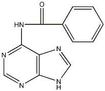N-苯甲酰基腺嘌呤结构式