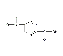 6-硝基-2-甲酸吡啶结构式