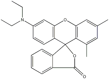 1,3-二甲基-6-二乙氨基荧烷结构式