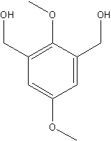 2,6-双(羟甲基) 1,4-苯二甲结构式