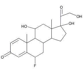 氟泼尼龙结构式