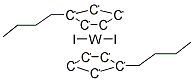 二(丁基环戊基)二碘化钨(IV)结构式