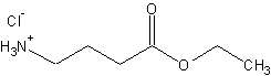 4-氨基丁酸乙酯盐酸盐结构式