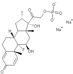 地塞米松-21-磷酸二钠盐结构式