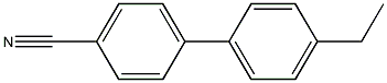 4-氰基-4'-乙基联苯结构式