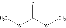 三硫代碳酸二甲酯结构式