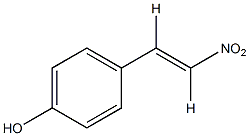 反-4-羟基-β-硝基苯乙烯结构式