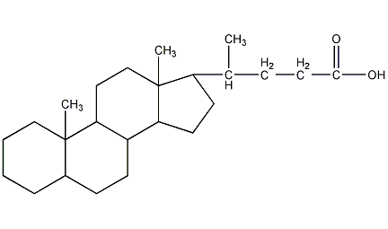 5β-胆烷酸结构式