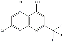 5,7-二氯-4-羟基-2-(三氯甲基)喹啉结构式