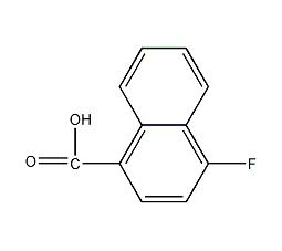 4-氟-1-萘甲酸结构式