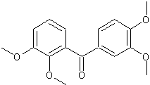 2,3,3',4'-四甲氧基二苯甲酮结构式