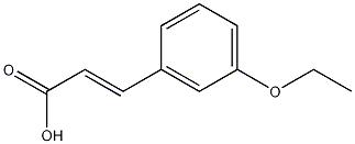 反-3-乙氧基肉桂酸结构式